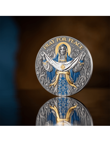 ORANS : LA PRIÈRE POUR LA PAIX Pièce de 5 Oz en argent 10$ Niue 2025 - Coins & More - Niue