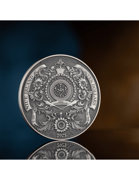 ORANS : LA PRIÈRE POUR LA PAIX Pièce de 5 Oz en argent 10$ Niue 2025 - Coins & More - Niue