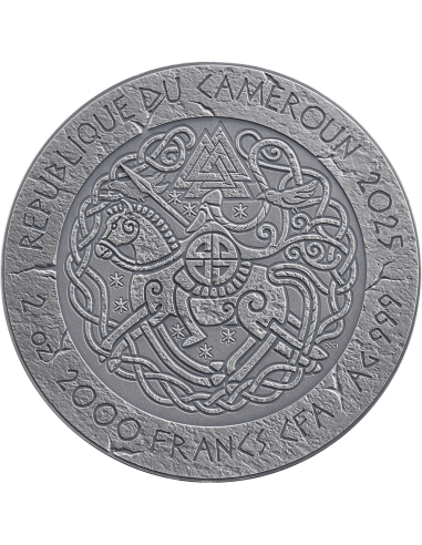 HARALD FAIRHAIR Der Weg nach Walhalla 2 Oz Silbermünze 2000 Francs Kamerun 2025 - Coins & More - Kamerun