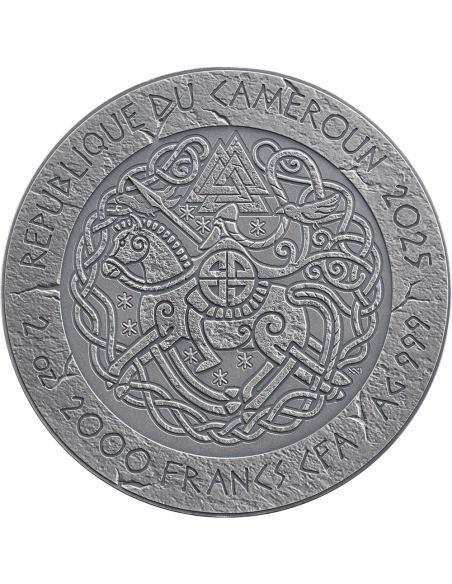 HARALD FAIRHAIR Der Weg nach Walhalla 2 Oz Silbermünze 2000 Francs Kamerun 2025 - Coins & More - Kamerun