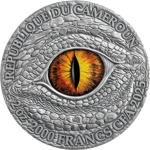 HIDRA MÍTICA Dragonología 2 Oz Moneda de Plata 2000 Francos Camerún 2025 - Coins & More - Camerún 2