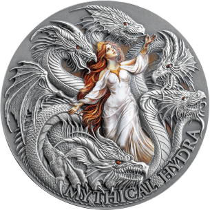 HIDRA MÍTICA Dragonología 2 Oz Moneda de Plata 2000 Francos Camerún 2025 - Coins & More - Camerún