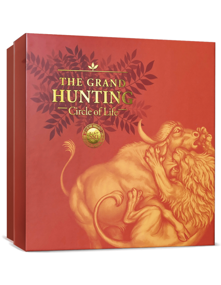 LA GRANDE CHASSE Cercle de vie Pièce de 1 Kg en argent 10000 Francs Cameroun 2025 - Coins & More - Cameroun