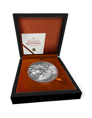 LA GRAN CAZA Círculo de la Vida Moneda de Plata de 1 Kg 10000 Francos Camerún 2025 - Coins & More - Camerún