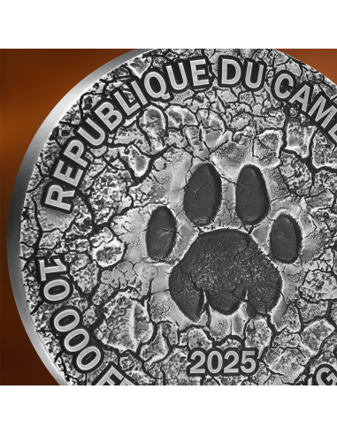 LA GRANDE CACCIA Cerchio della Vita Moneta d'Argento da 1 Kg 10000 Franchi Camerun 2025 - Coins & More - Camerun