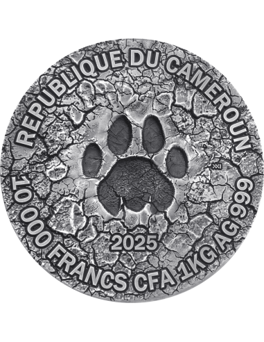 THE GRAND HUNTING Circle of Life 1 Kg Silver Coin 10000 Francs Cameroon 2025 - Coins & More - Cameroon