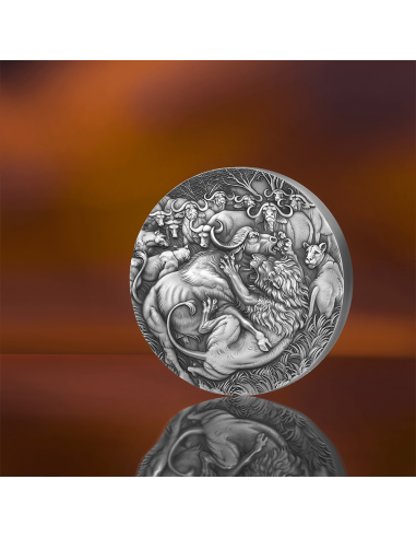 LA GRAN CAZA Círculo de la Vida Moneda de Plata de 1 Kg 10000 Francos Camerún 2025 - Coins & More - Camerún
