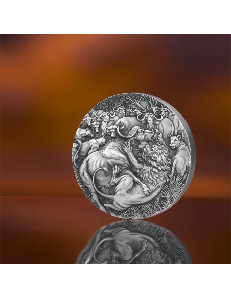 LA GRAN CAZA Círculo de la Vida Moneda de Plata de 1 Kg 10000 Francos Camerún 2025 - Coins & More - Camerún