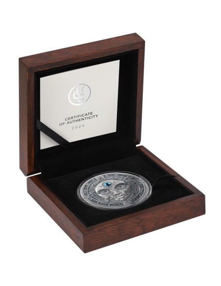 THE CREATOR Moneta d'argento da 2 once con finitura antica 10000 Satoshi Stati Uniti Crypto 2025 - Coins & More - Monete per ...