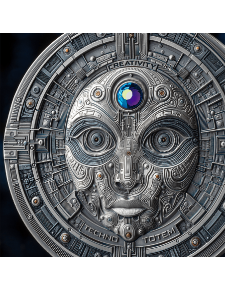 THE CREATOR Moneta d'argento da 2 once con finitura antica 10000 Satoshi Stati Uniti Crypto 2025 - Coins & More - Monete per ...