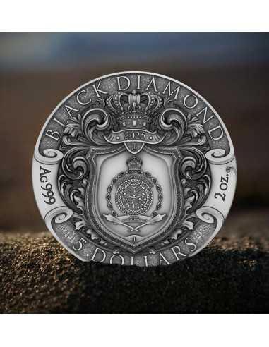 BLACK DIAMOND Pirates 2 Oz Silver Coin 5$ Niue 2025 - Coins & More - Niue