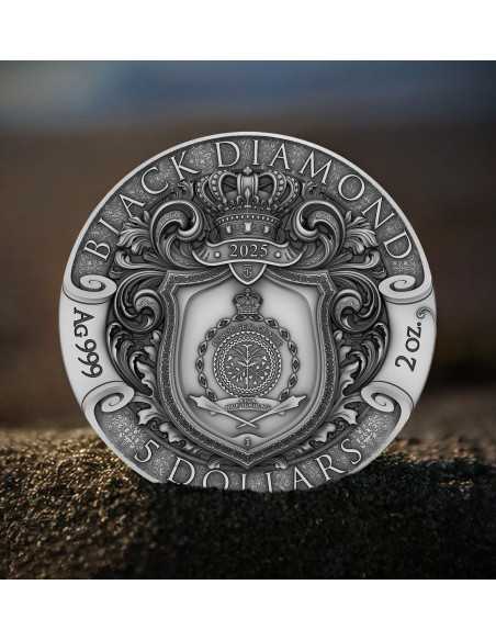BLACK DIAMOND Pirates 2 Oz Silver Coin 5$ Niue 2025 - Coins & More - Niue