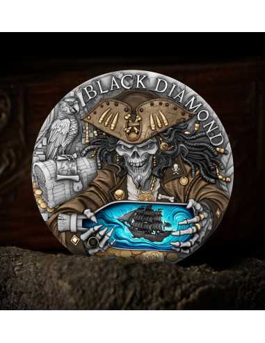 BLACK DIAMOND Pirates 2 Oz Silver Coin 5$ Niue 2025 - Coins & More - Niue