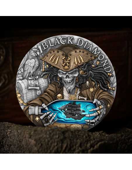 BLACK DIAMOND Pirates 2 Oz Silver Coin 5$ Niue 2025 - Coins & More - Niue