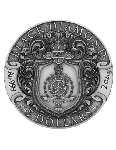 BLACK DIAMOND Pirates 2 Oz Silver Coin 5$ Niue 2025 - Coins & More - Niue