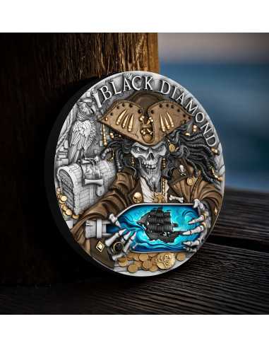 BLACK DIAMOND Pirates 2 Oz Silver Coin 5$ Niue 2025 - Coins & More - Niue