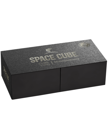 MUONIONALUSTA Cubo Espacial 2 Oz Plata y Meteorito Moneda 5 Cedis Ghana 2025 - Coins & More - Ghana