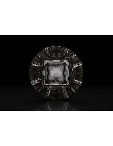 ZOMBIFIED POPE Glow In Dark 2 Oz Antique Silver Coin 2000 Francos Camerún 2025 - Coins & More - Camerún