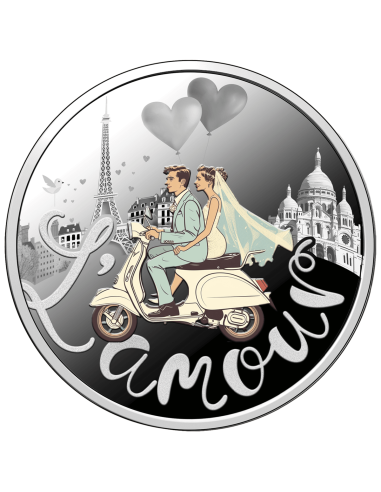 L'AMOUR WEDDING COIN Silver Coin 500 Francs CFA Cameroon 2025 - Coins & More - Cameroon