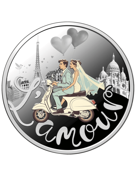 Moneta d'argento L'AMOUR WEDDING 500 Franchi CFA Camerun 2025 - Coins & More - Camerun