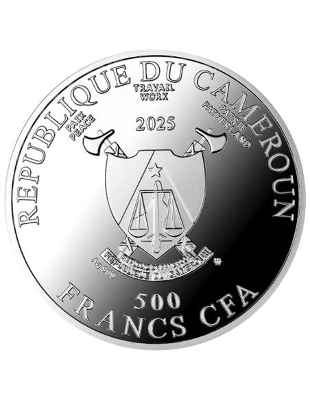 L'AMOUR WEDDING COIN Silver Coin 500 Francs CFA Cameroon 2025 - Coins & More - Cameroon