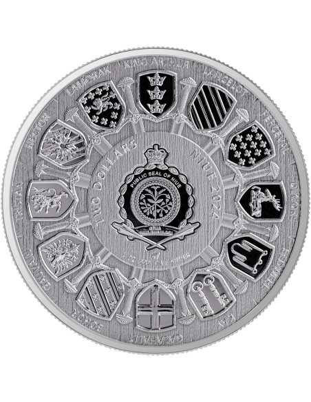 SIR LANCELOT Camelot Bullion Serie 1 Oz Silbermünze 2$ Niue 2024 - Coins & More - Niue