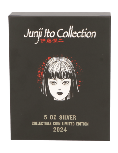 TOMIE Junji Ito Collection Moneda de Plata de 5 Oz 5000 Francos Camerún 2024 - Coins & More - Camerún