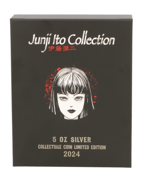 TOMIE Junji Ito Collection 5 Oz Silver Coin 5000 Francs Cameroon 2024 - Coins & More - Cameroun
