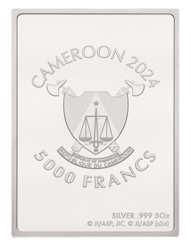 TOMIE Junji Ito Collection 5 Oz Silver Coin 5000 Francs Cameroon 2024 - Coins & More - Cameroun