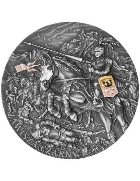 ZAWISZA THE BLACK 200g Silver Coin 5000 Francs Cameroon 2024 - Coins & More - Cameroon