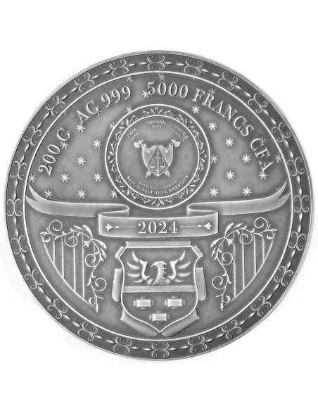 ZAWISZA DER SCHWARZE 200g Silbermünze 5000 Francs Kamerun 2024 - Coins & More - Kamerun