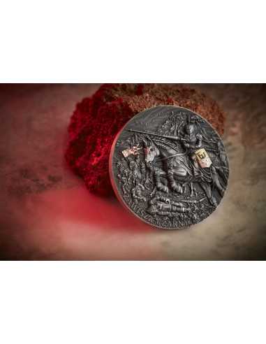 ZAWISZA DER SCHWARZE 200g Silbermünze 5000 Francs Kamerun 2024 - Coins & More - Kamerun