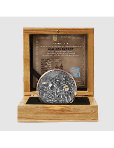 ZAWISZA EL NEGRO 200g Moneda de Plata 5000 Francos Camerún 2024 - Coins & More - Camerún