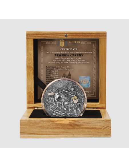 ZAWISZA EL NEGRO 200g Moneda de Plata 5000 Francos Camerún 2024 - Coins & More - Camerún