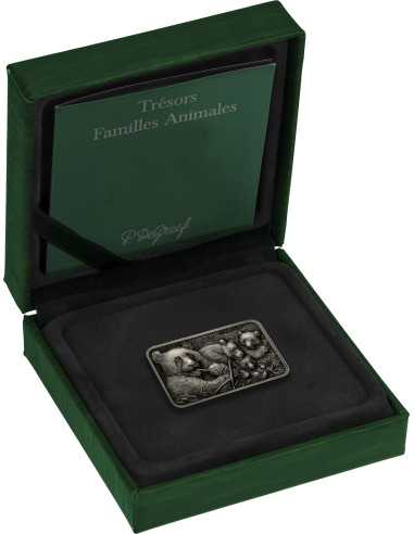 PANDA FAMILY Moneta d'argento da 1 Oz 1000 Franchi Benin 2025 - Coins & More - Africa
