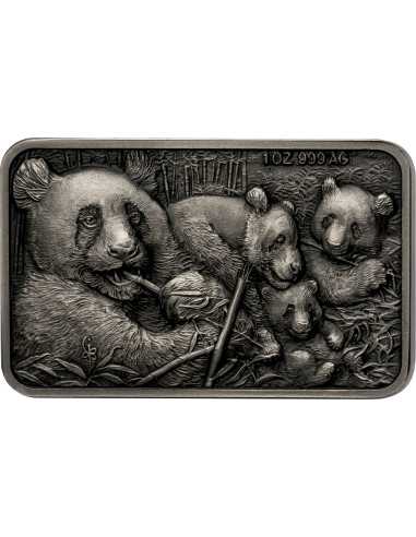 PANDA FAMILY Moneta d'argento da 1 Oz 1000 Franchi Benin 2025 - Coins & More - Africa
