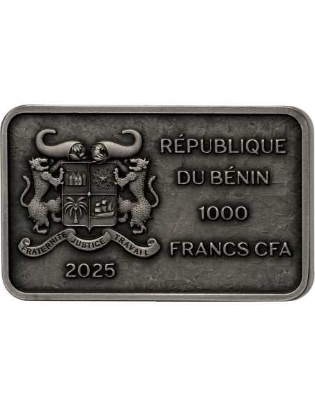 PANDA FAMILY Moneta d'argento da 1 Oz 1000 Franchi Benin 2025 - Coins & More - Africa
