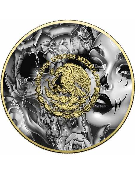 Chile Jalapeño Rojo MEXICAN BEAUTIES Mujeres Libertad 1 Oz Moneda de Plata México 2024 - Coins & More - Mexico