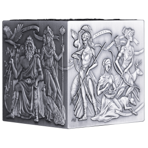 GRIECHISCHE GÖTTER 1Kg Silber Würfelmünze 500 Francs Burundi 2025 - Coins & More - Burundi 2