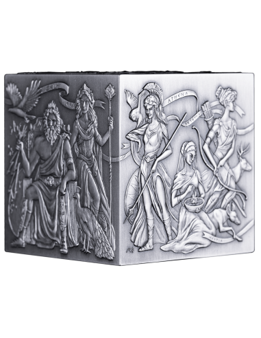 GREEK GODS 1Kg Silver Cube Coin 500 Francs Burundi 2025 - Coins & More - Burundi