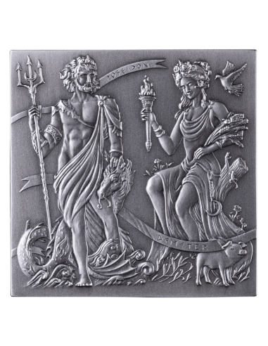 GREEK GODS 1Kg Silver Cube Coin 500 Francs Burundi 2025 - Coins & More - Burundi