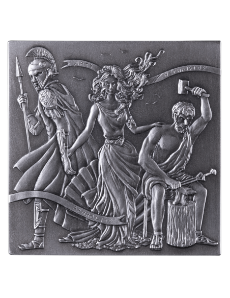 GREEK GODS 1Kg Silver Cube Coin 500 Francs Burundi 2025 - Coins & More - Burundi