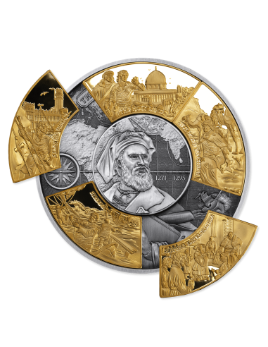MARCO POLO 5 Oz Puzzle Silbermünze 250 Francs Dschibuti 2025 - Coins & More - Afrika
