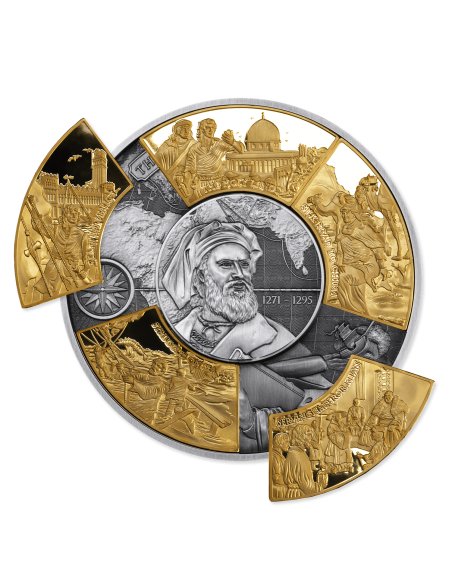 MARCO POLO 5 Oz Puzzle Moneda de Plata 250 Francos Djibouti 2025 - Coins & More - Africa