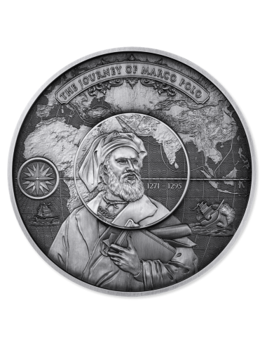 MARCO POLO Moneta d'Argento da 5 Oz Puzzle 250 Franchi Gibuti 2025 - Coins & More - Africa