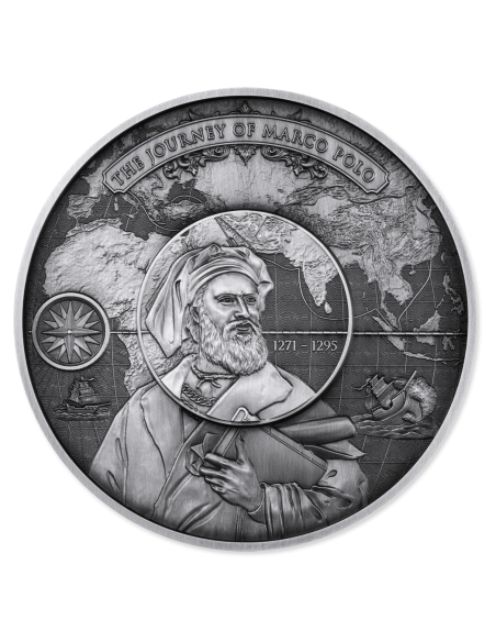 MARCO POLO 5 Oz Puzzle Moneda de Plata 250 Francos Djibouti 2025 - Coins & More - Africa