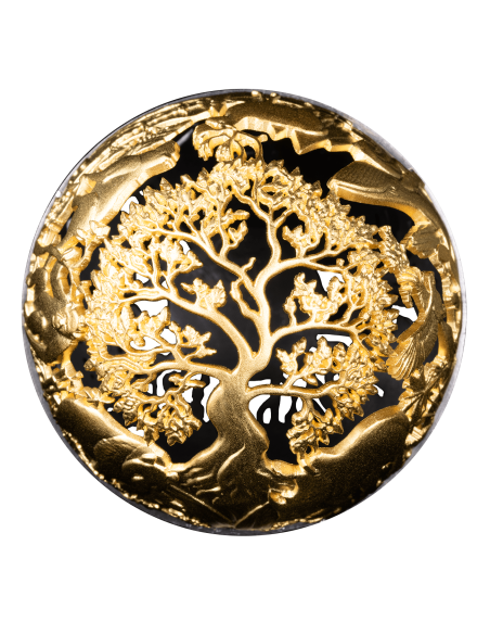 NATUR & TECHNIK Filigrane kugelförmige 2 Oz Silbermünze 5$ Samoa 2025 - Coins & More - Samoa