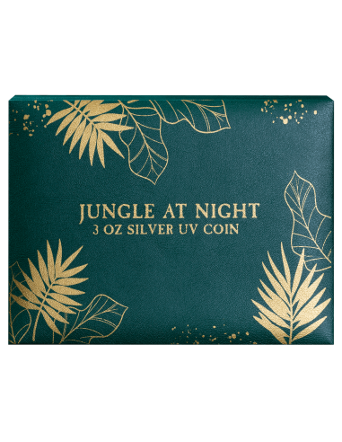 JUNGLE AT NIGHT 3 Oz Silbermünze 50 Francs Burundi 2025 - Coins & More - Burundi