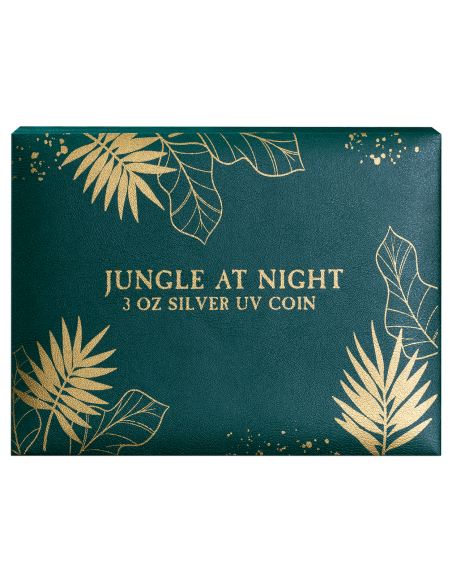 JUNGLE AT NIGHT Pièce de monnaie en argent de 3 Oz 50 Francs Burundi 2025 - Coins & More - Burundi