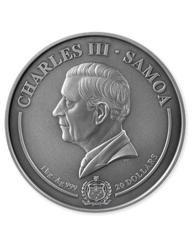 EMPIRE INCA Pièce de 1 Kg Kilo en Argent à Couches Multiples 20$ Samoa 2025 - Coins & More - Samoa